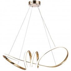 Φωτιστικό Κρεμαστό LED 42W 3276lm 230V Θερμό Φως σε Χρυσαφί TINA